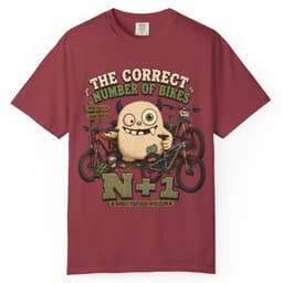 Correct Number of Bikes t-shirt in Espresso, thumbnail 6