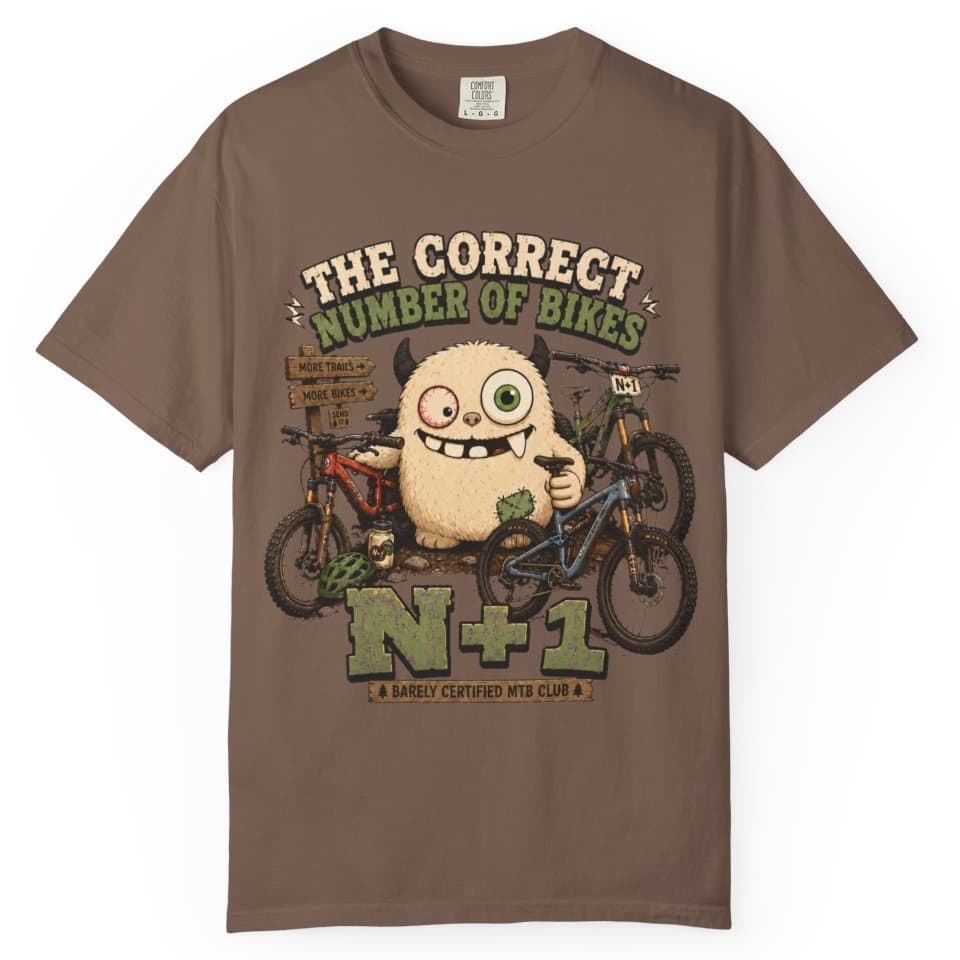 Correct Number of Bikes t-shirt in Espresso, photo 1