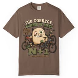 Correct Number of Bikes t-shirt in Espresso, thumbnail 1