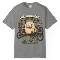 Correct Number of Bikes t-shirt in Espresso, thumbnail 8