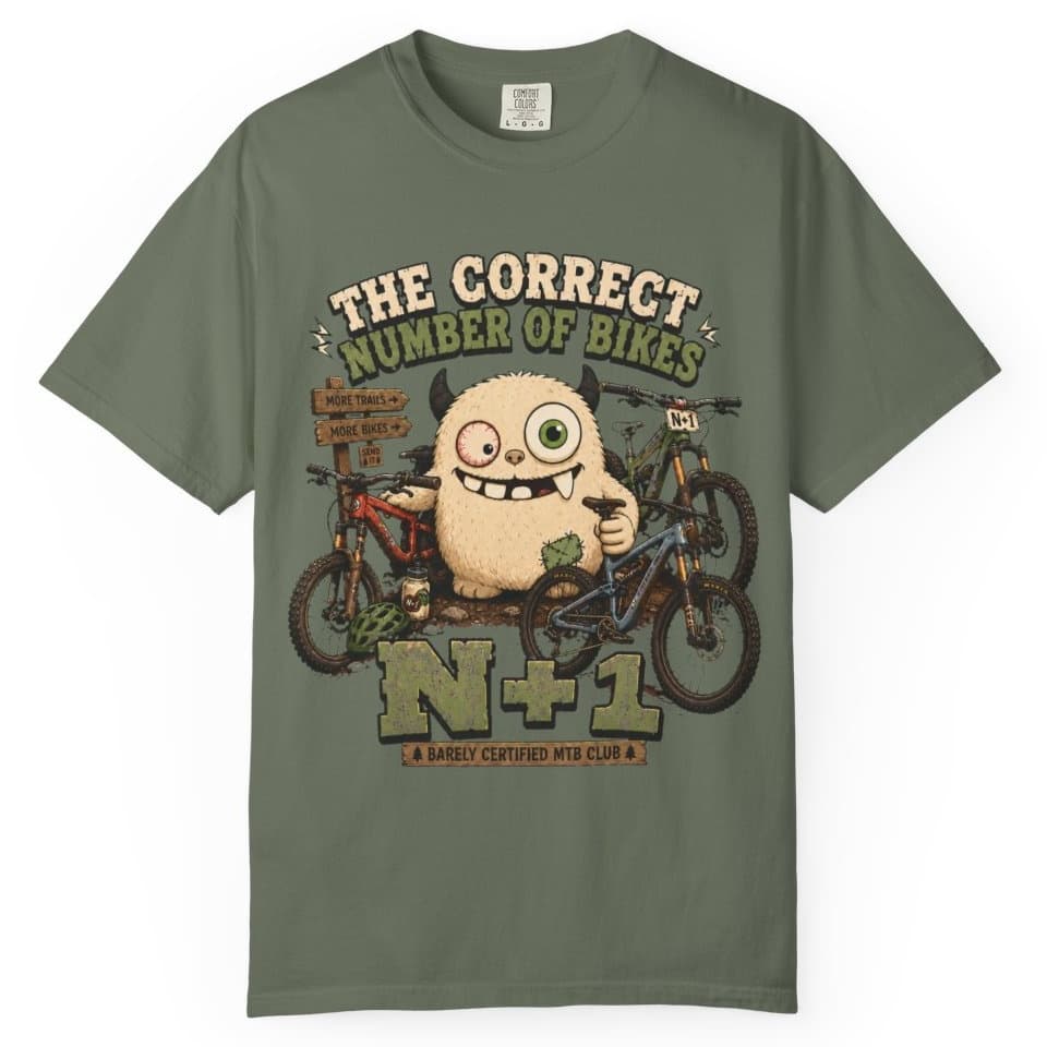 Correct Number of Bikes t-shirt in Espresso, photo 5