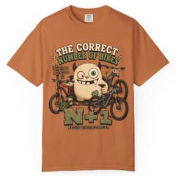 Correct Number of Bikes t-shirt in Espresso, thumbnail 11