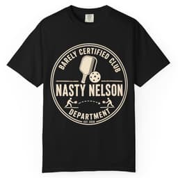 Nasty Nelson Department V1 t-shirt in Black, thumbnail 1
