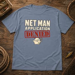 Net Man Application Denied t-shirt in Black, thumbnail 8