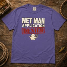 Net Man Application Denied t-shirt in Black, thumbnail 6