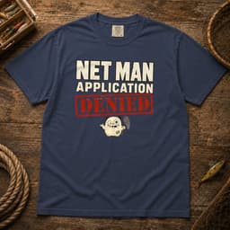Net Man Application Denied t-shirt in Black, thumbnail 2