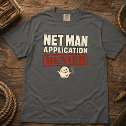 Net Man Application Denied t-shirt in Black, thumbnail 4