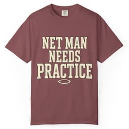 Net Man Needs Practice t-shirt in Moss, thumbnail 10