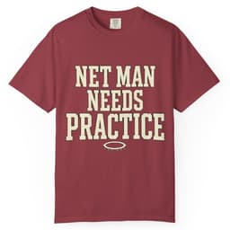 Net Man Needs Practice t-shirt in Moss, thumbnail 6