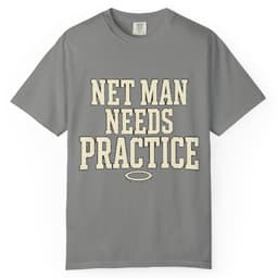 Net Man Needs Practice t-shirt in Moss, thumbnail 8