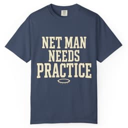 Net Man Needs Practice t-shirt in Moss, thumbnail 3
