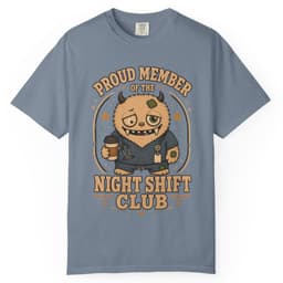 Night Shift Club t-shirt in Brick, thumbnail 9