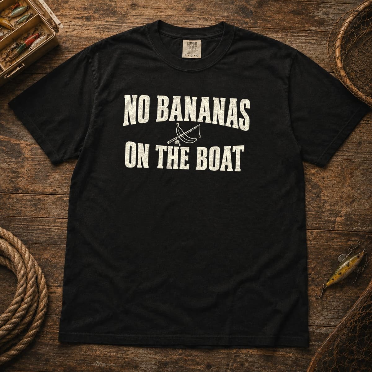 No Bananas on the Boat t-shirt in Espresso, photo 9