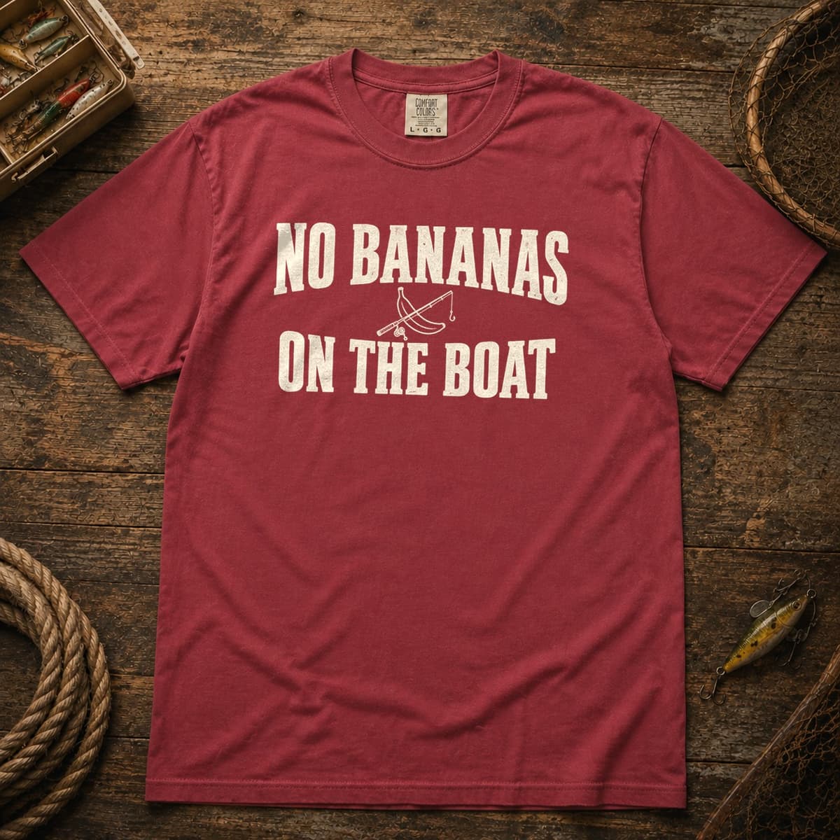 No Bananas on the Boat t-shirt in Espresso, photo 6
