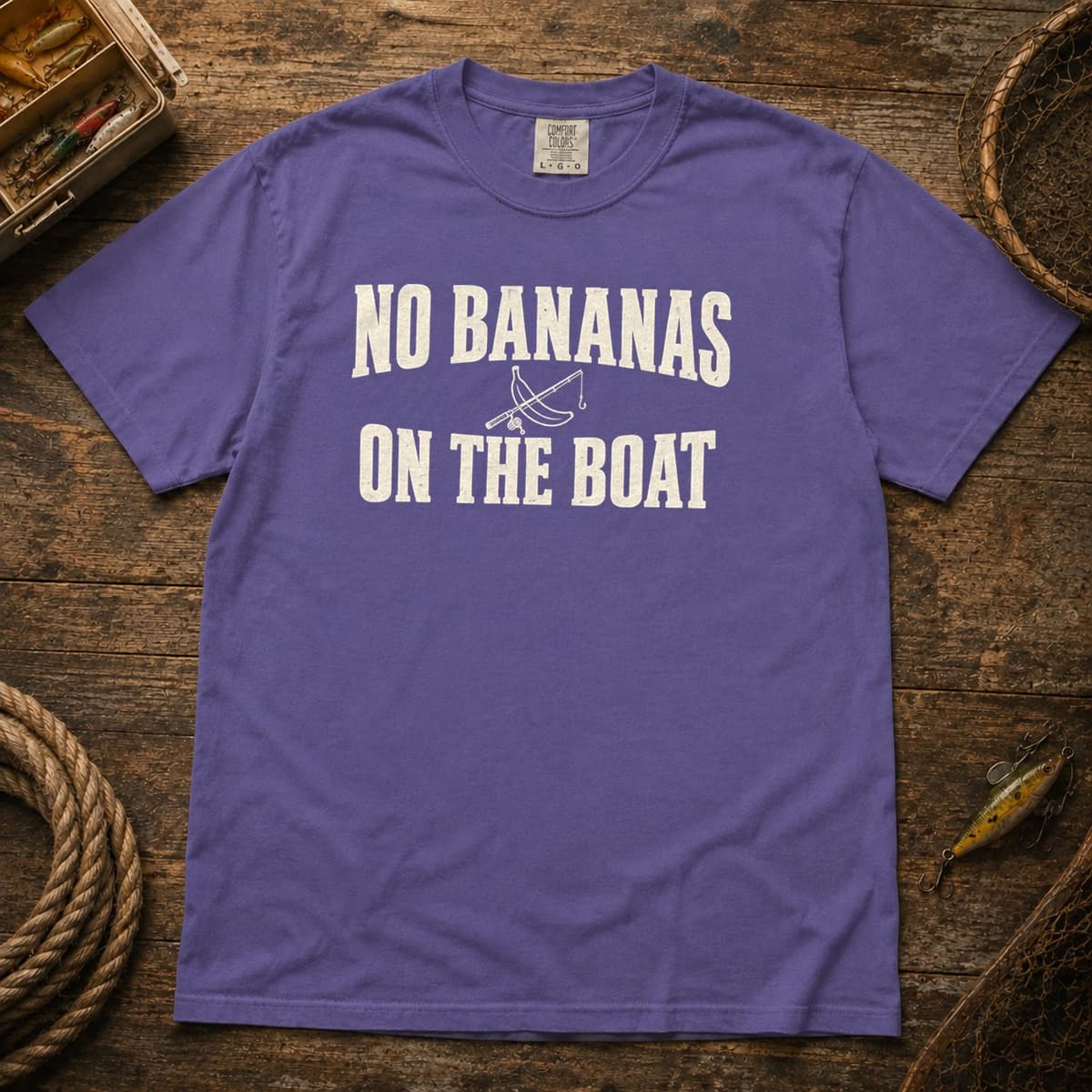No Bananas on the Boat t-shirt in Espresso, photo 4