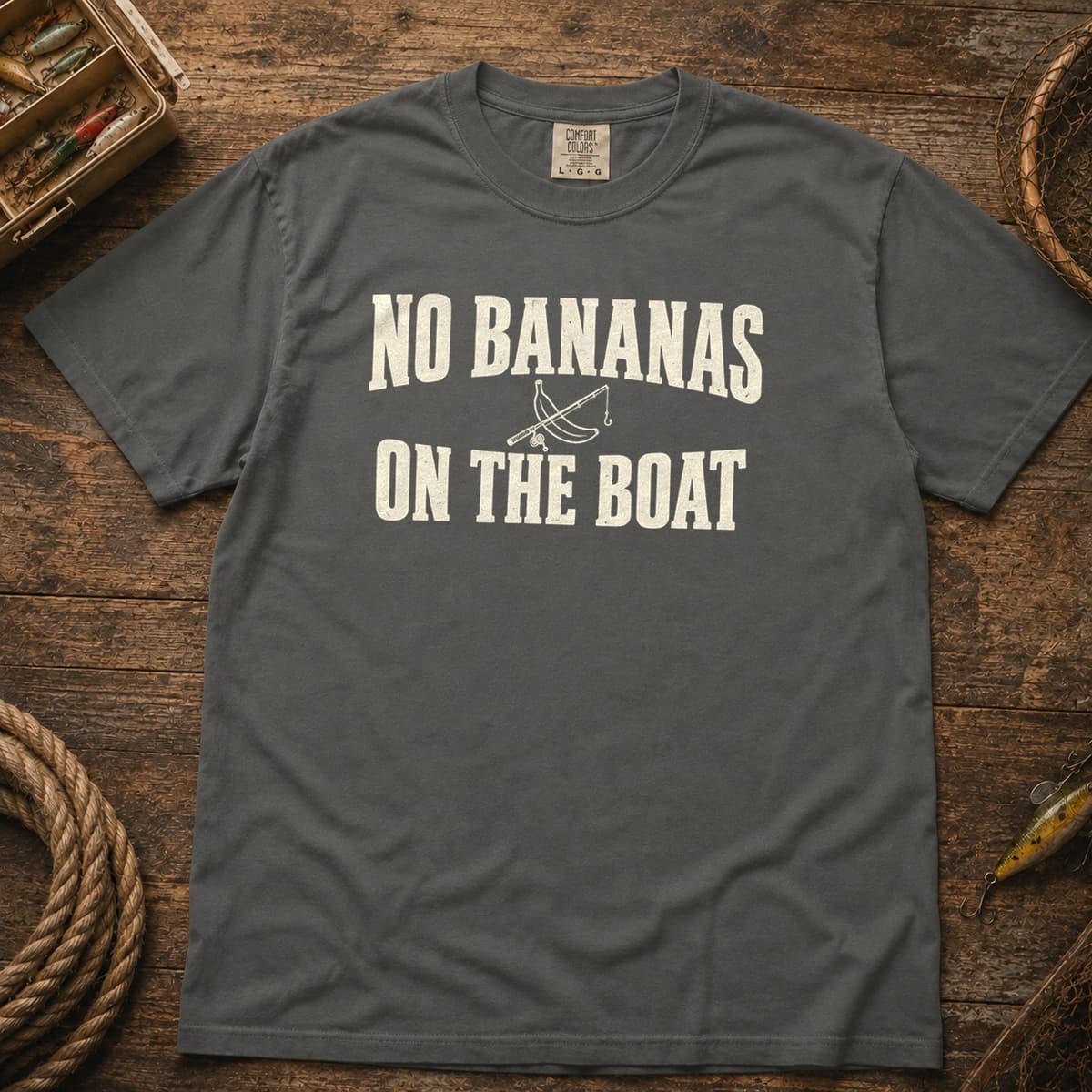 No Bananas on the Boat t-shirt in Espresso, photo 11