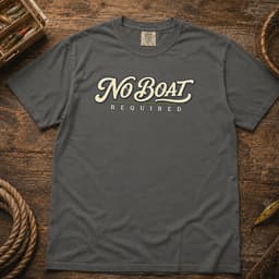 No Boat Required t-shirt in Brick, thumbnail 5