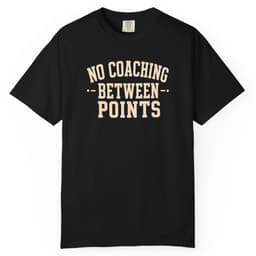 No Coaching Between Points V2 t-shirt in Black, thumbnail 1