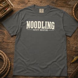 Noodling Safety Briefing t-shirt in Espresso, thumbnail 11