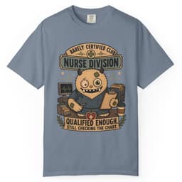 Qualified Enough Nurse t-shirt in Pepper, thumbnail 8