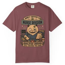 Qualified Enough Nurse t-shirt in Pepper, thumbnail 9