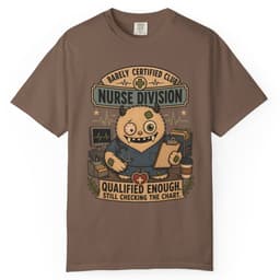 Qualified Enough Nurse t-shirt in Pepper, thumbnail 4