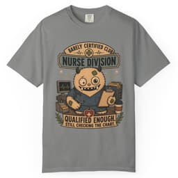 Qualified Enough Nurse t-shirt in Pepper, thumbnail 7