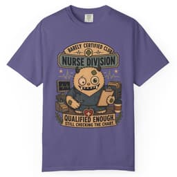 Qualified Enough Nurse t-shirt in Pepper, thumbnail 6