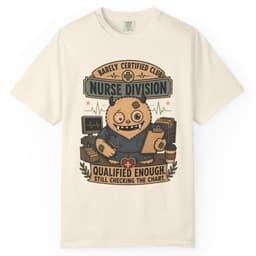 Qualified Enough Nurse t-shirt in Pepper, thumbnail 10