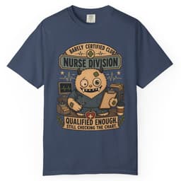 Qualified Enough Nurse t-shirt in Pepper, thumbnail 3