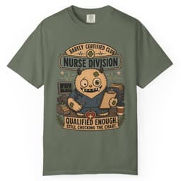 Qualified Enough Nurse t-shirt in Pepper, thumbnail 5