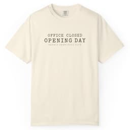 Office Closed Opening Day Hunting Shirt t-shirt in Ivory, thumbnail 1