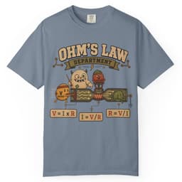 Ohms Law Department t-shirt in Black, thumbnail 8