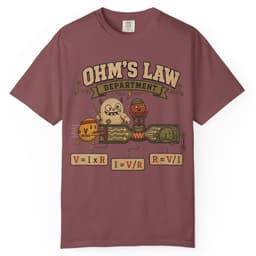 Ohms Law Department t-shirt in Black, thumbnail 9