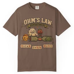 Ohms Law Department t-shirt in Black, thumbnail 3