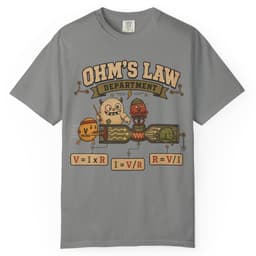 Ohms Law Department t-shirt in Black, thumbnail 7