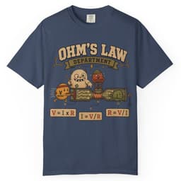 Ohms Law Department t-shirt in Black, thumbnail 2
