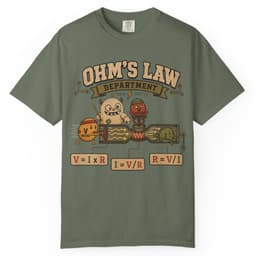 Ohms Law Department t-shirt in Black, thumbnail 5