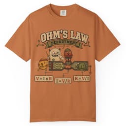 Ohms Law Department t-shirt in Black, thumbnail 11