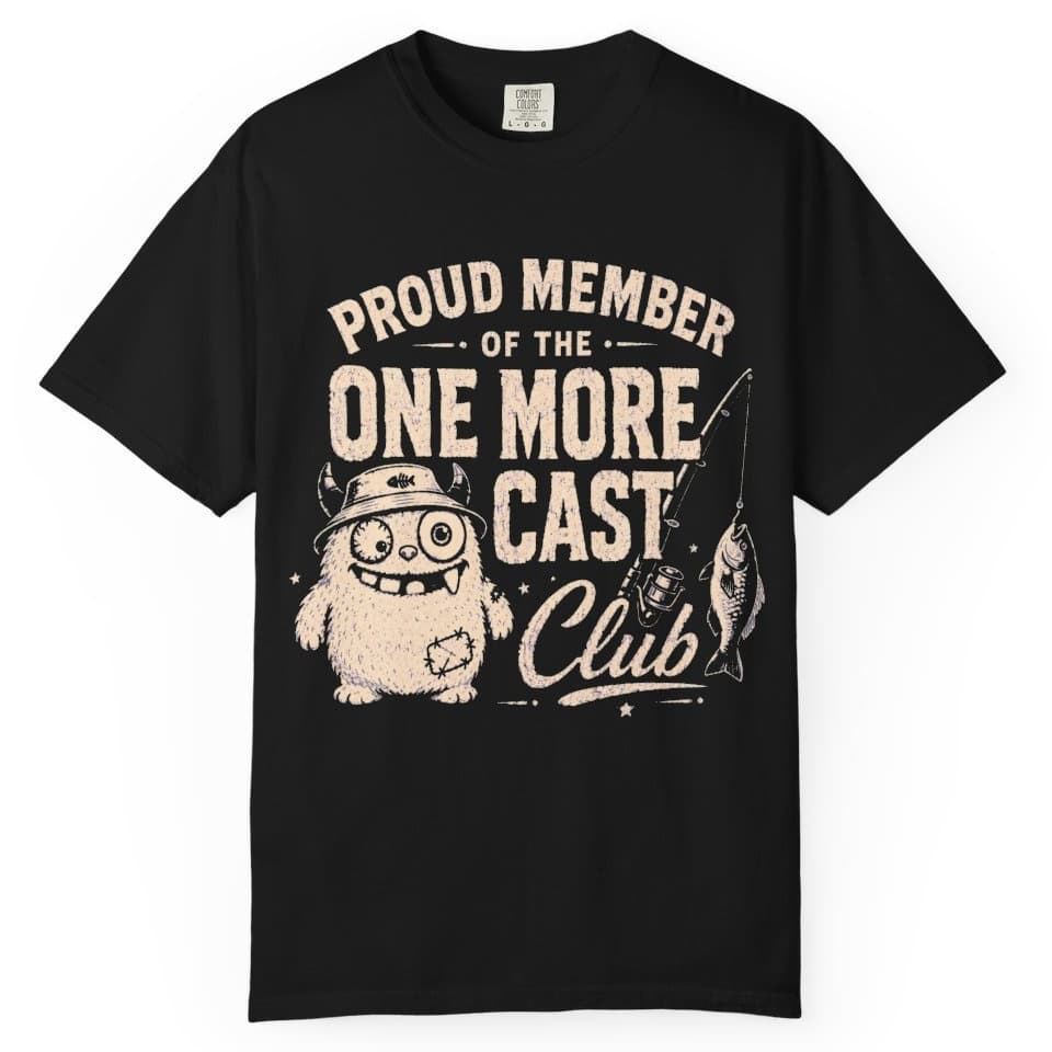 One More Cast Club t-shirt, alternate view