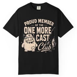 One More Cast Club t-shirt in Grape, thumbnail 2