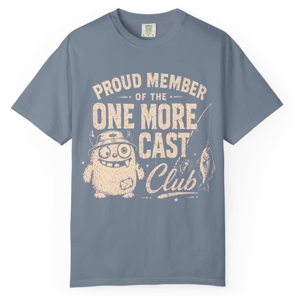 One More Cast Club t-shirt in Grape, photo 8