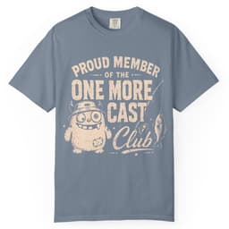 One More Cast Club t-shirt in Grape, thumbnail 8