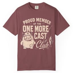 One More Cast Club t-shirt in Grape, thumbnail 9