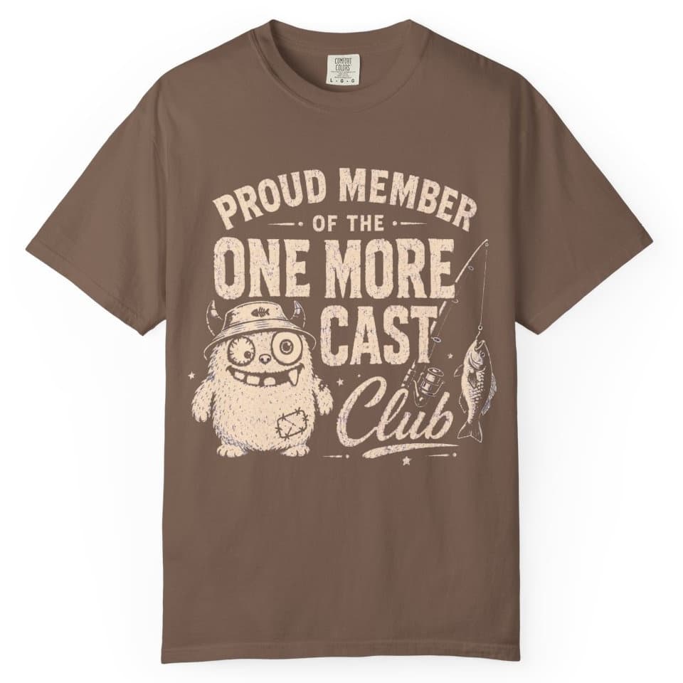 One More Cast Club t-shirt in Grape, photo 4