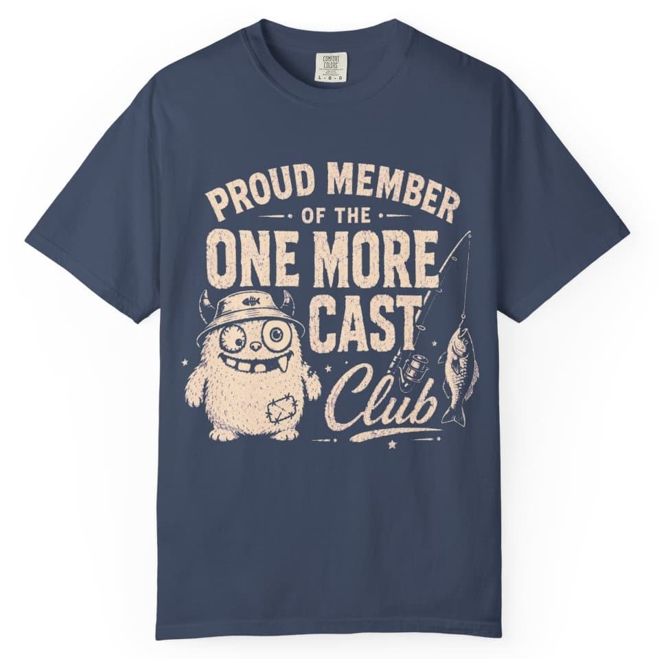 One More Cast Club t-shirt in Grape, photo 3