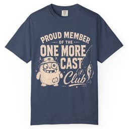 One More Cast Club t-shirt in Grape, thumbnail 3