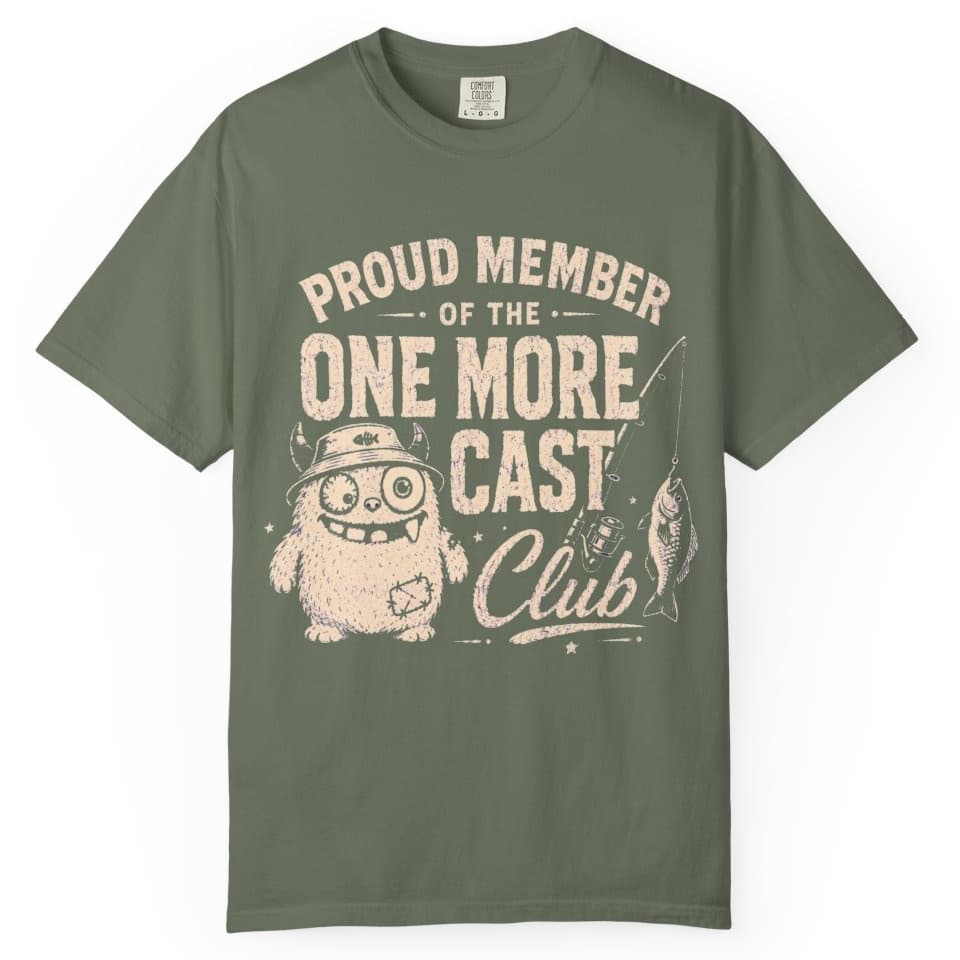 One More Cast Club t-shirt in Grape, photo 6