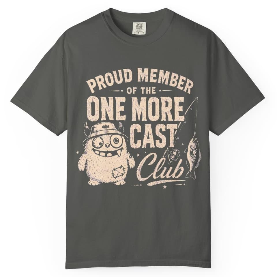 One More Cast Club t-shirt in Grape, photo 5