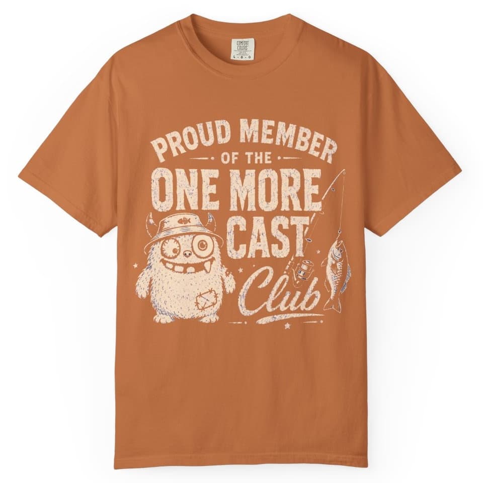 One More Cast Club t-shirt in Grape, photo 10